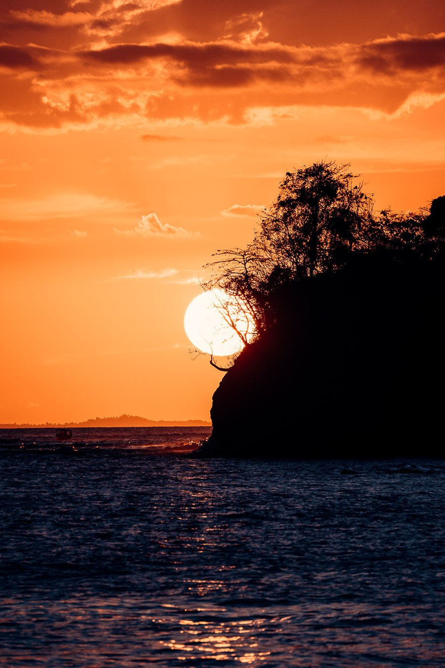 Sunset at sea